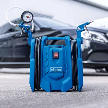 Scheppach Airforce 7 Mobil kompresszor, hordozható kompresszor 8 bár