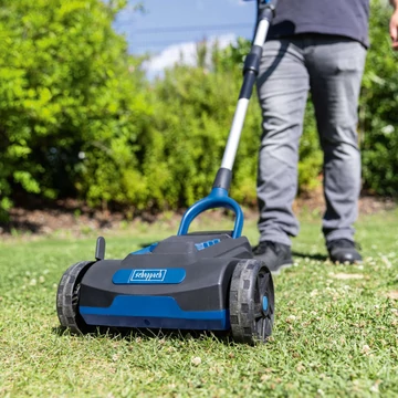 Scheppach BC-MP220-X akkumulátoros fűnyíró akkumulátorral és töltővel