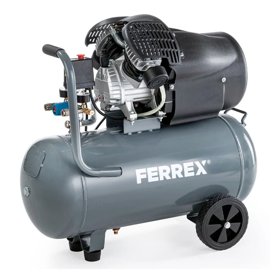 Ferrex DZK412 Kompresszor 50L kéthengeres 10bár