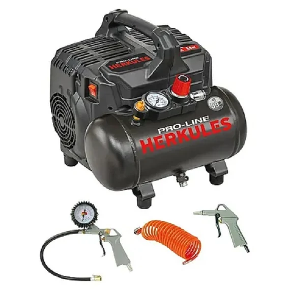 HERKULES PRO LINE SILTEK Kompresszor 6L Levegő szettel