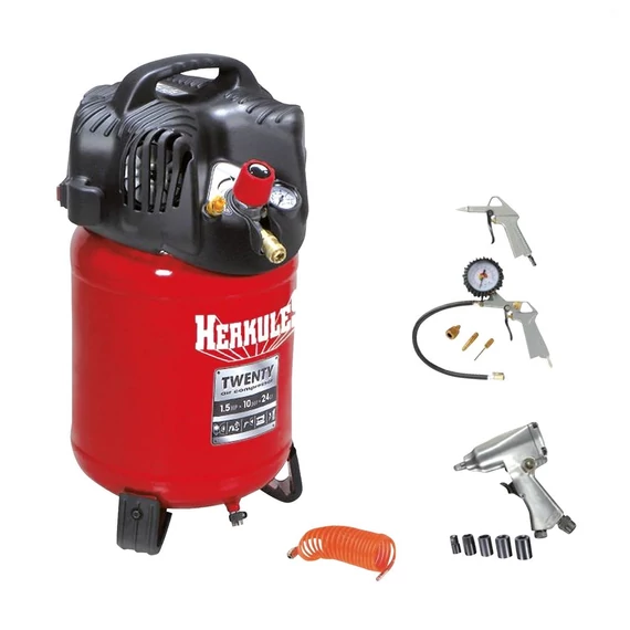 Herkules Twenty Kit Kompresszor Álló 24L olajmentes