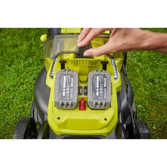 RYOBI 18 V ONE+ RY18LMX40C-0 akkus fűnyíró, akkumulátor és töltővel!