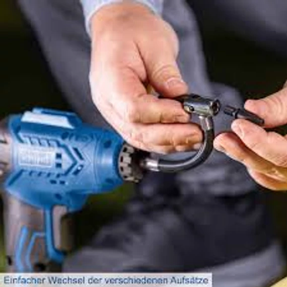 Scheppach  C-AC20-X Akkus kompresszor, akkumulátor és a töltővel