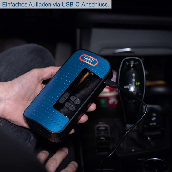 Scheppach AC10/8V Akkumulátoros Kézi Kompresszor,  Mobil Kompresszor