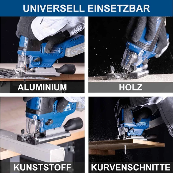 Scheppach BC-JS254-X akkus dekopir, szúrófűrész, akkumulátorral