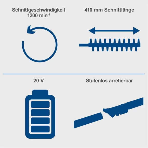 Scheppach C-PHS410-X akkus teleszkópos sövénynyíró, Aksival töltővel