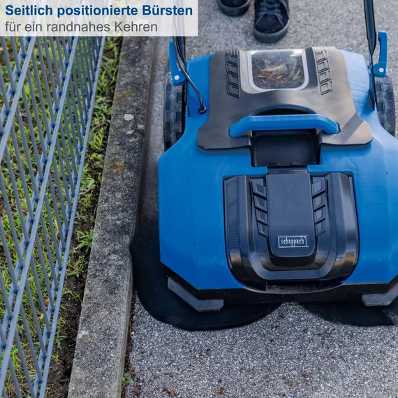 Scheppach C-S610-X Akkumulátoros seprőgép, akkumulátor és töltővel