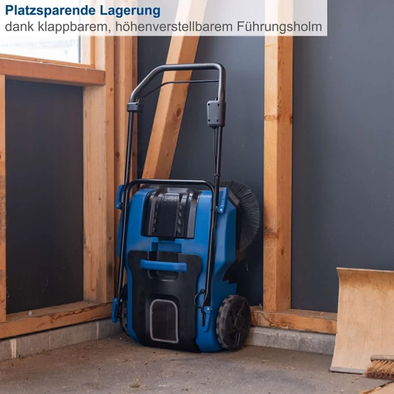 Scheppach C-S610-X Akkumulátoros seprőgép, akkumulátor és töltővel