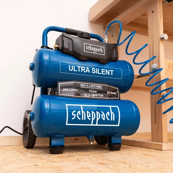 Scheppach HC20Si-Twin kompresszor ultra csendes