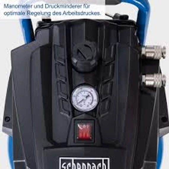 Scheppach HC35V Kompresszor 30 L olajmentes és alacsony karbantartási igényű