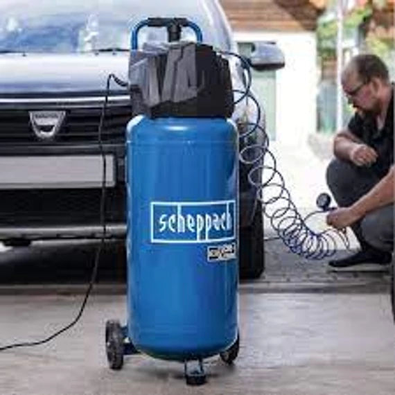 Scheppach HC51 V kompresszor ajándék levegős szett