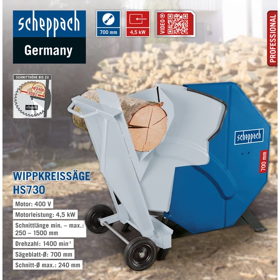 Scheppach HS 730 hintafűrész - billenő körfűrész
