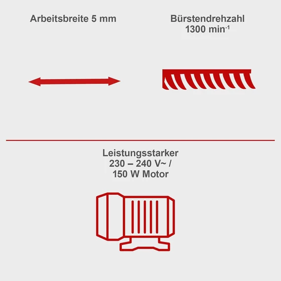 Scheppach JCL150 Elektromos fugatisztító, gyomirtó kefe