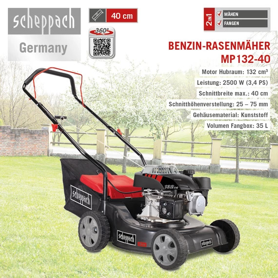 Scheppach MP132-40 Benzines fűnyíró