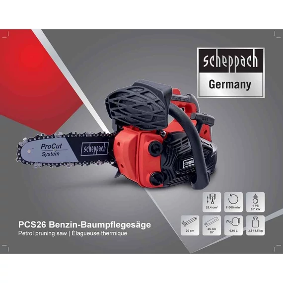 Scheppach PCS26 láncfűrész