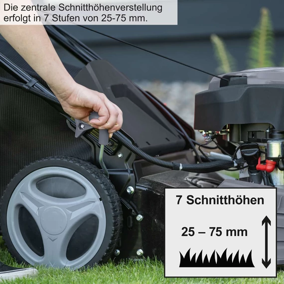 Scheppach PML530-225E Benzines önindítós, önjárós fűnyíró