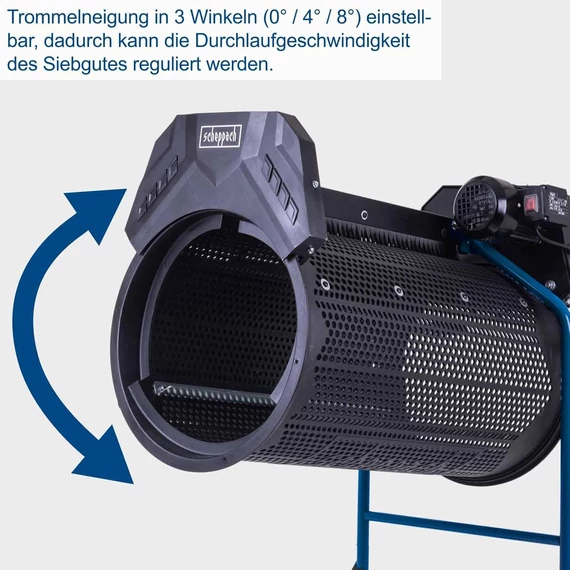 Scheppach RS500 Elektromos rostagép, forgószita