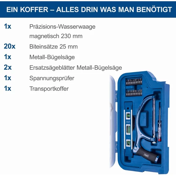 Scheppach TB 99 99 db-os Szerszámkészlet kofferben