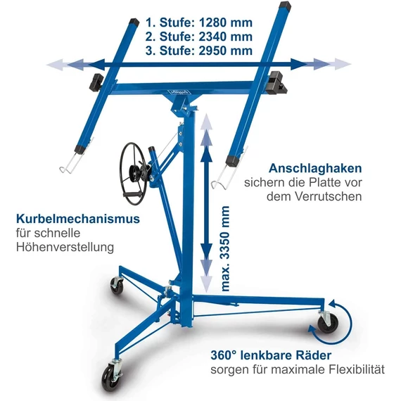 Scheppach TBL335 Gipszkarton emelők