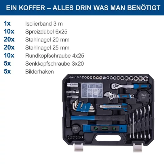 Scheppach WZK169 169db-os szerszámkoffer