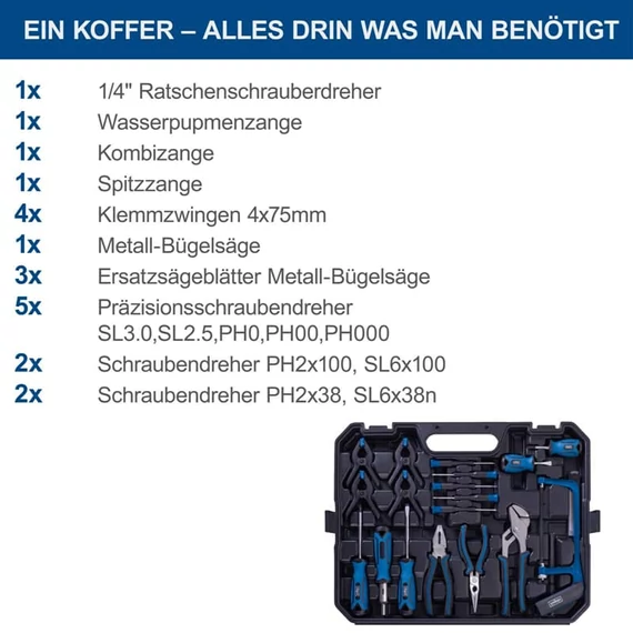 Scheppach WZK169 169db-os szerszámkoffer