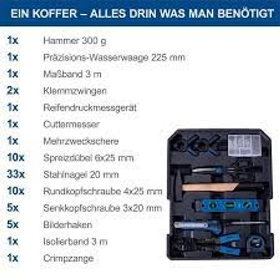 Scheppach WZT187 187 db-os Szerszámkészlet kofferben